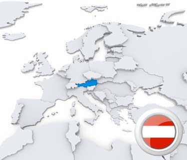 Karte oesterreich europa